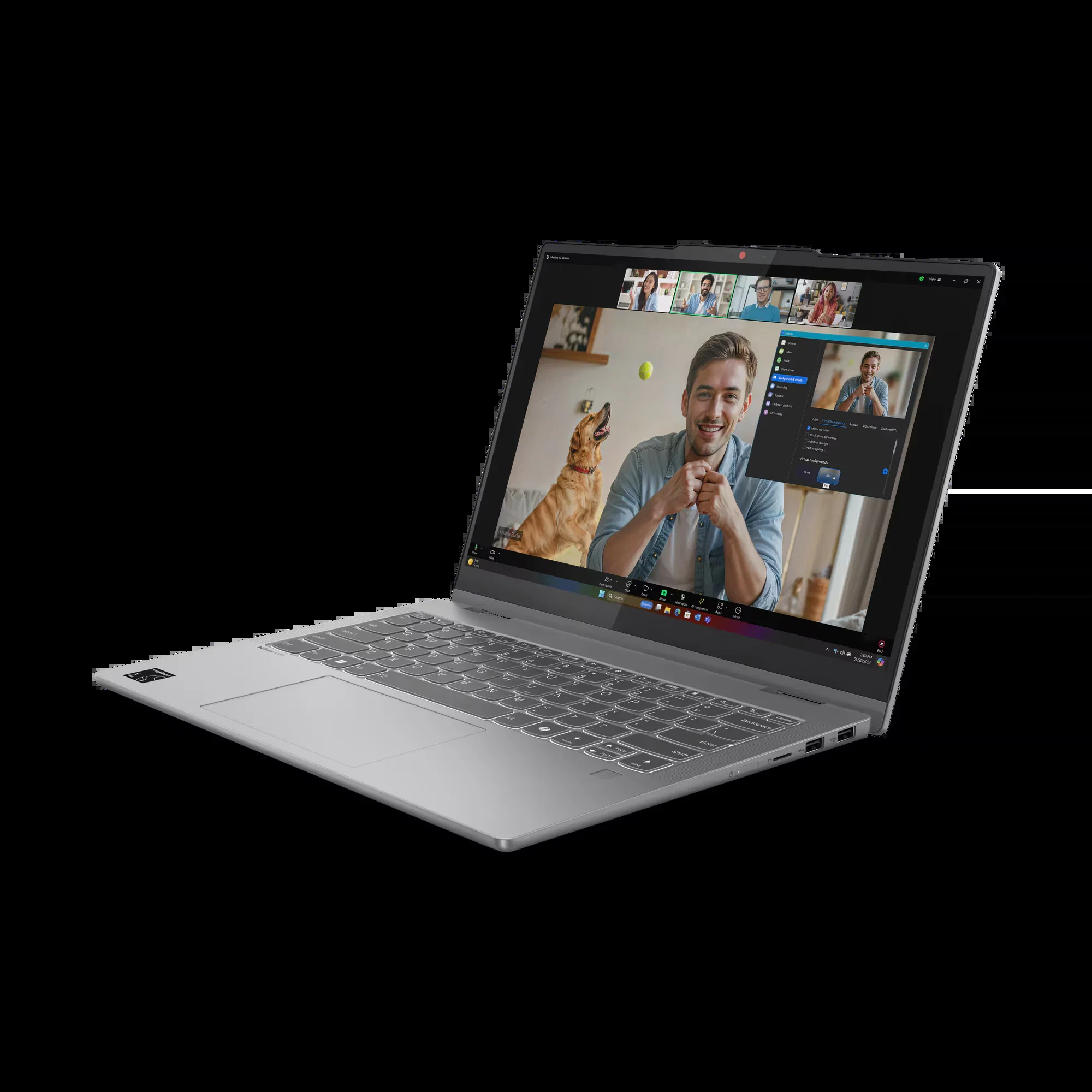 Ноутбук Lenovo IdeaPad Slim 5 14Q8X9 14"(1920x1200 IPS)/Qualcoмм Snapdragon X1P-42-100(3.4Ghz)/16Gb/512PCISSDGb/noDVD/Int:Adreno X1-85/Cam/BT/WiFi/57W
