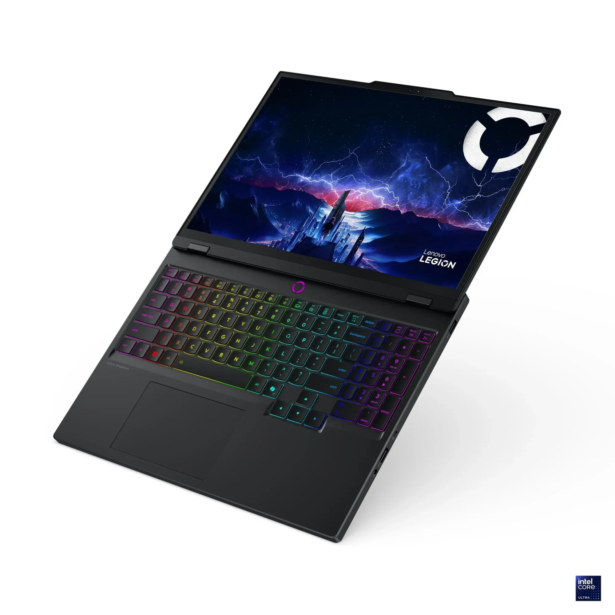 Ноутбук Lenovo Legion 5 15IRX10 Core Ultra 7 255HX 16Gb SSD512Gb NVIDIA GeForce RTX5060 8Gb 15.1" OLED WQXGA (2560x1600) без ОС черный WiFi BT Cam (83