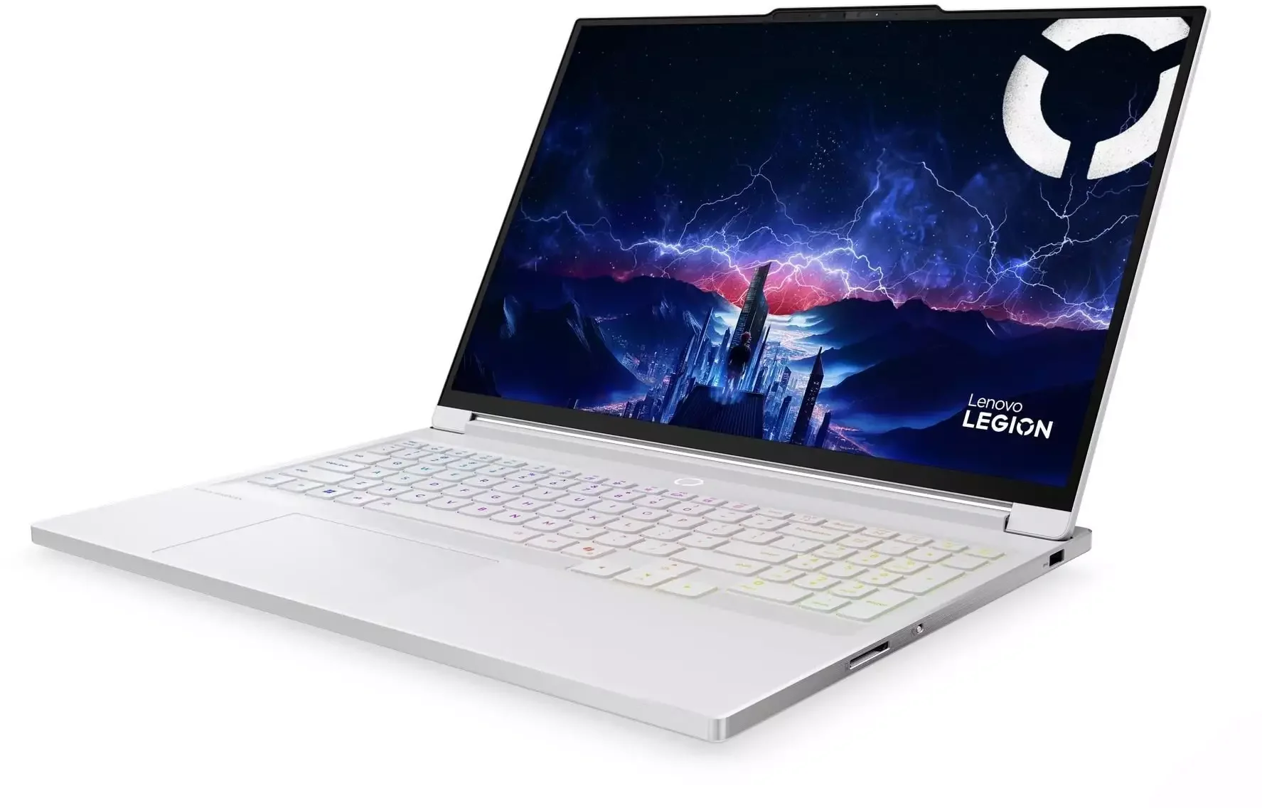 Ноутбук Lenovo Legion 7 16IAX10 Core Ultra 9 275HX 32Gb SSD1Tb NVIDIA GeForce RTX 5060 8Gb 16" OLED WQXGA (2560x1600) без ОС white WiFi BT Cam (83KY00