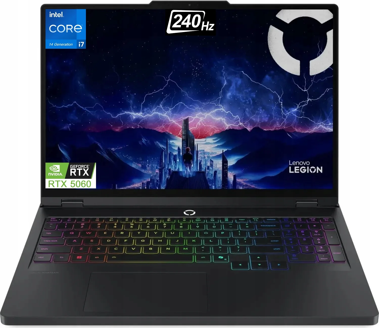 Ноутбук Lenovo Legion Pro 5 16ADR10 AMD Ryzen 7 8745HX 3600MHz/16"/2560x1600/32GB/1024GB SSD/NVIDIA GeForce RTX 5060 8GB/Wi-Fi/Bluetooth/Без ОС (83LT0