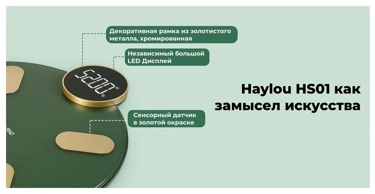 Напольные весы Haylou CM01 RU Light белый