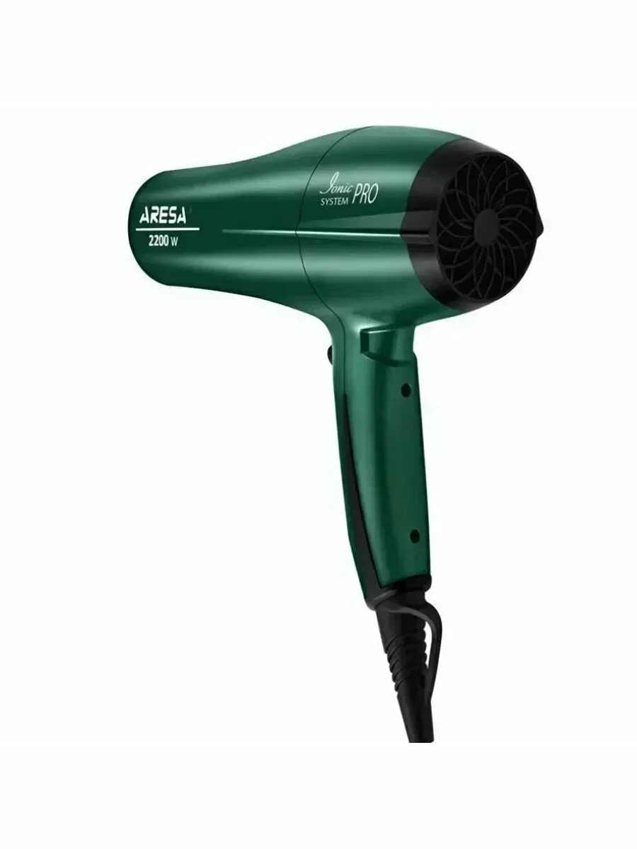 Фен ARESA AR-3218 зеленый, 2200 Вт, ионизация