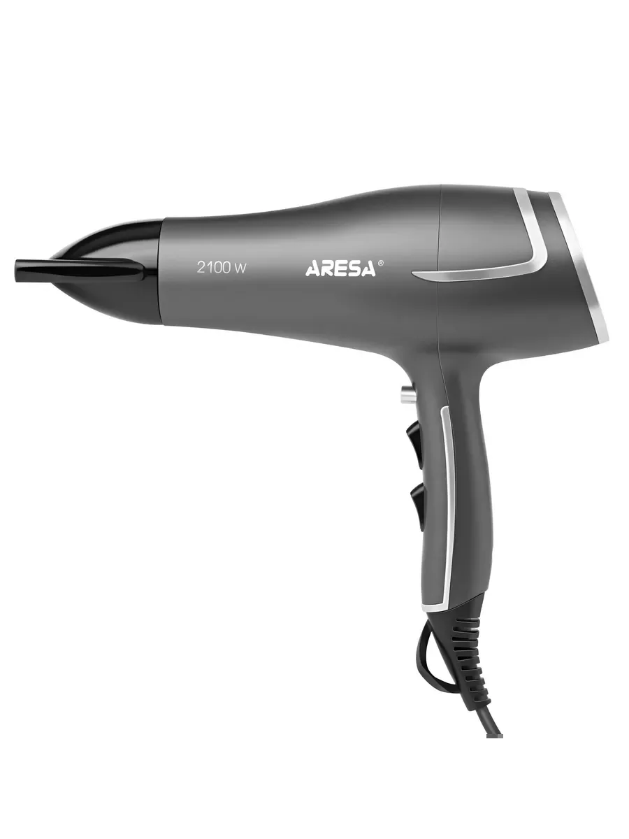 Фен ARESA AR-3232 серый/серебристый, 2100 Вт