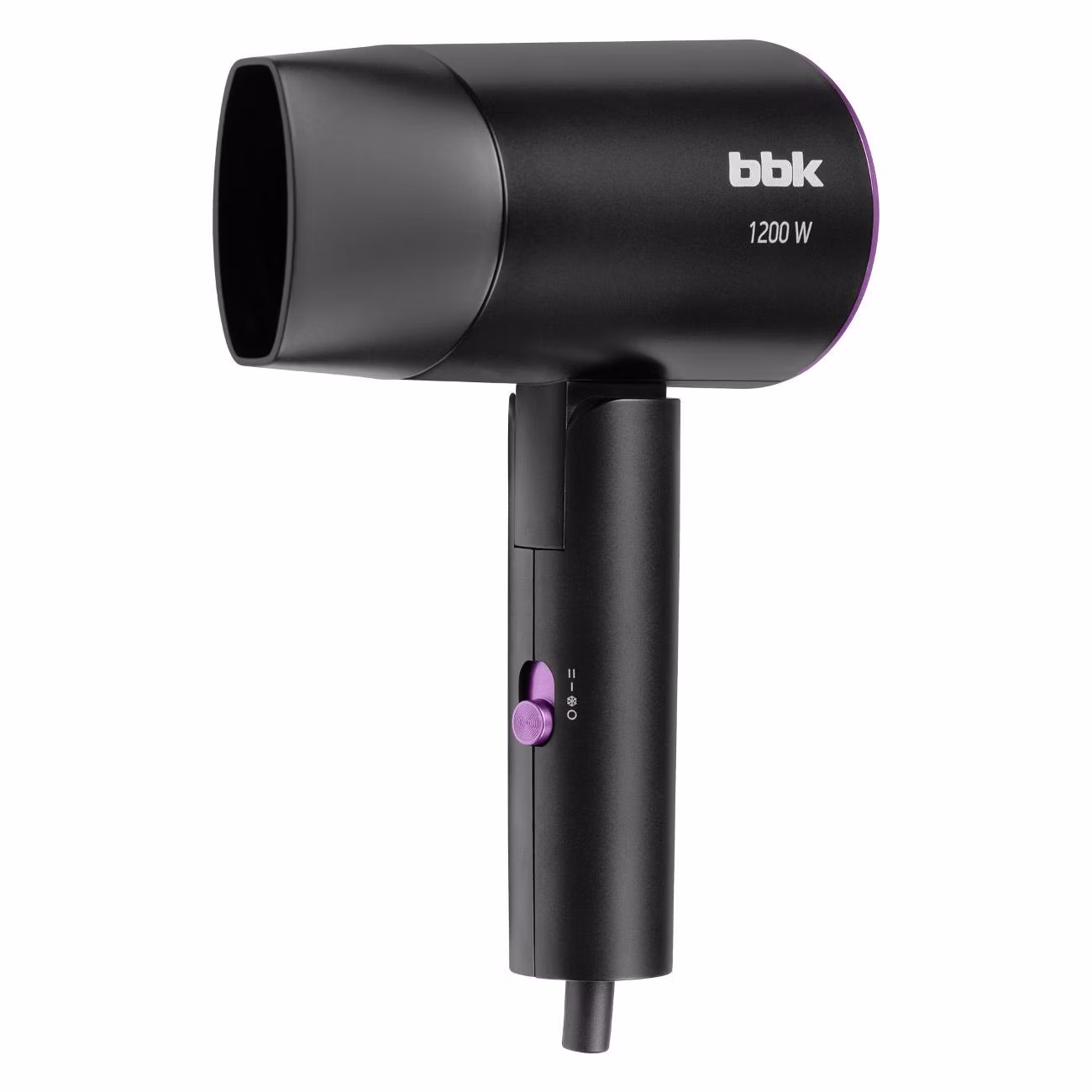 Фен BBK BHD1202 черный, 1200 Вт, компактный