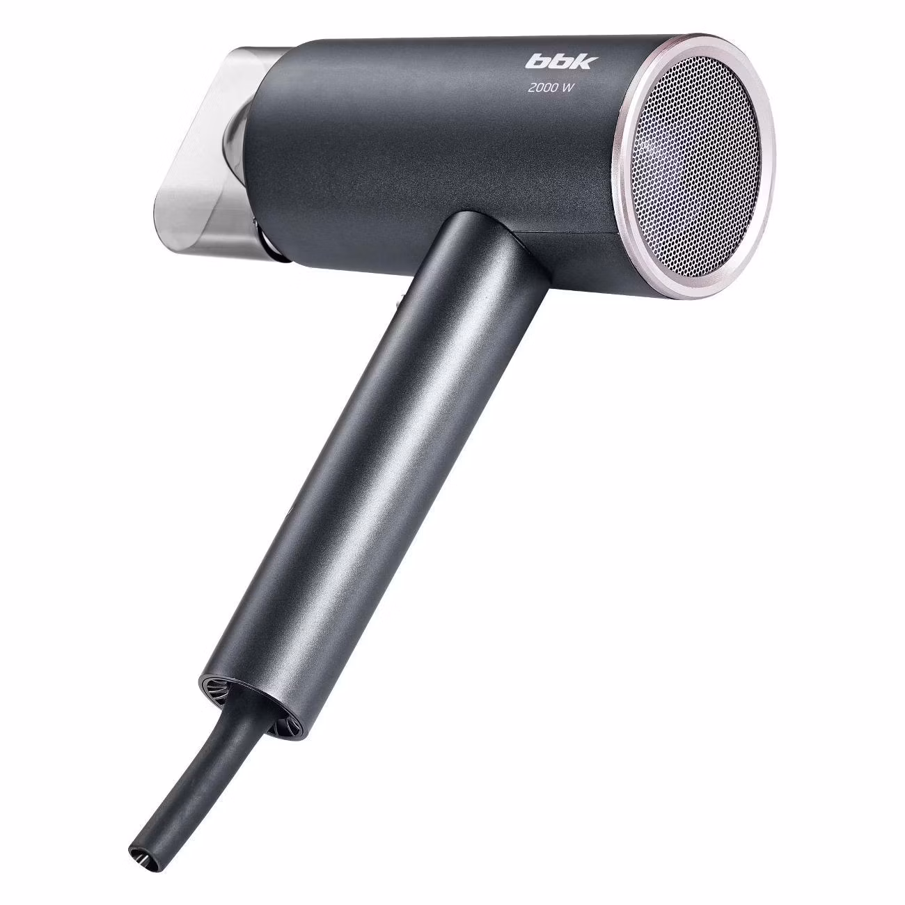 Фен BBK BHD3002 графит, 2000 Вт, ионизация, компактный