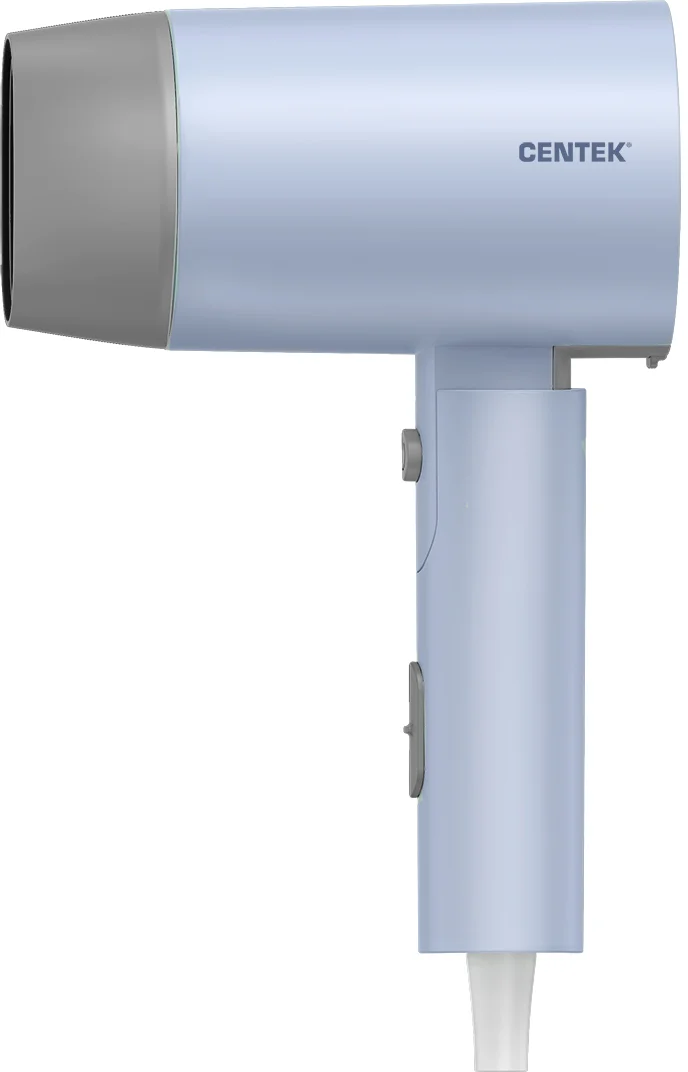 Фен Centek CT-2203 синий, 1600 Вт, компактный, ионизация