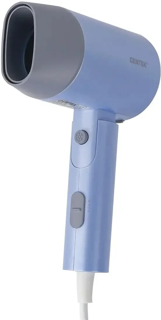 Фен Centek CT-2203 синий, 1600 Вт, компактный, ионизация