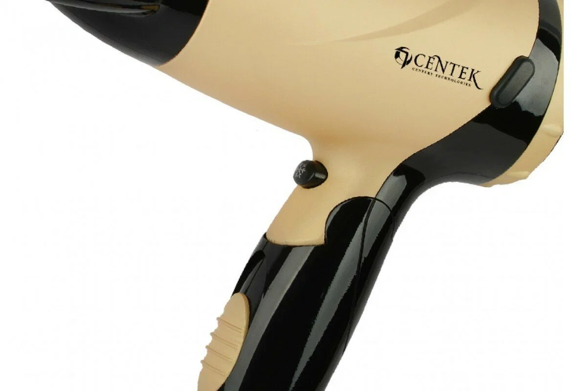 Фен Centek CT-2209 BLG черный/золотой перламутр, 1600 Вт, компактный