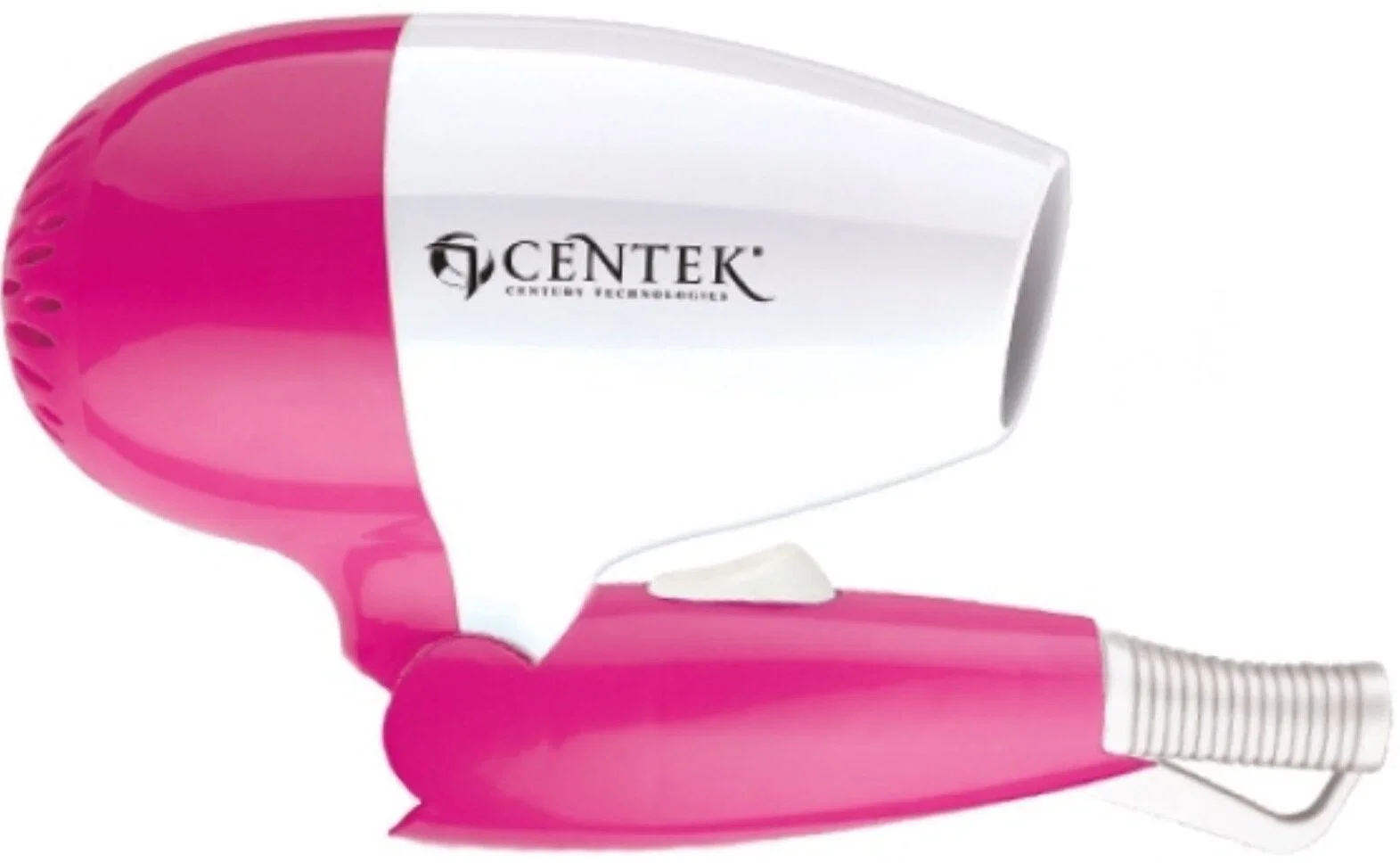 Фен Centek CT-2229 белый/розовый, 1200 Вт, компактный