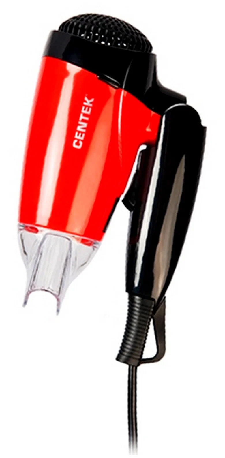 Фен Centek CT-2230 RBL красный/черный, 1200 Вт, компактный