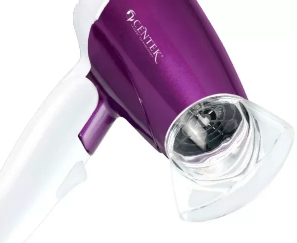 Фен Centek CT-2230 фиолетовый/белый, 1200 Вт, компактный
