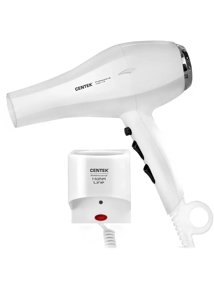 Фен Centek CT-2251 белый, 2100 Вт, ионизация