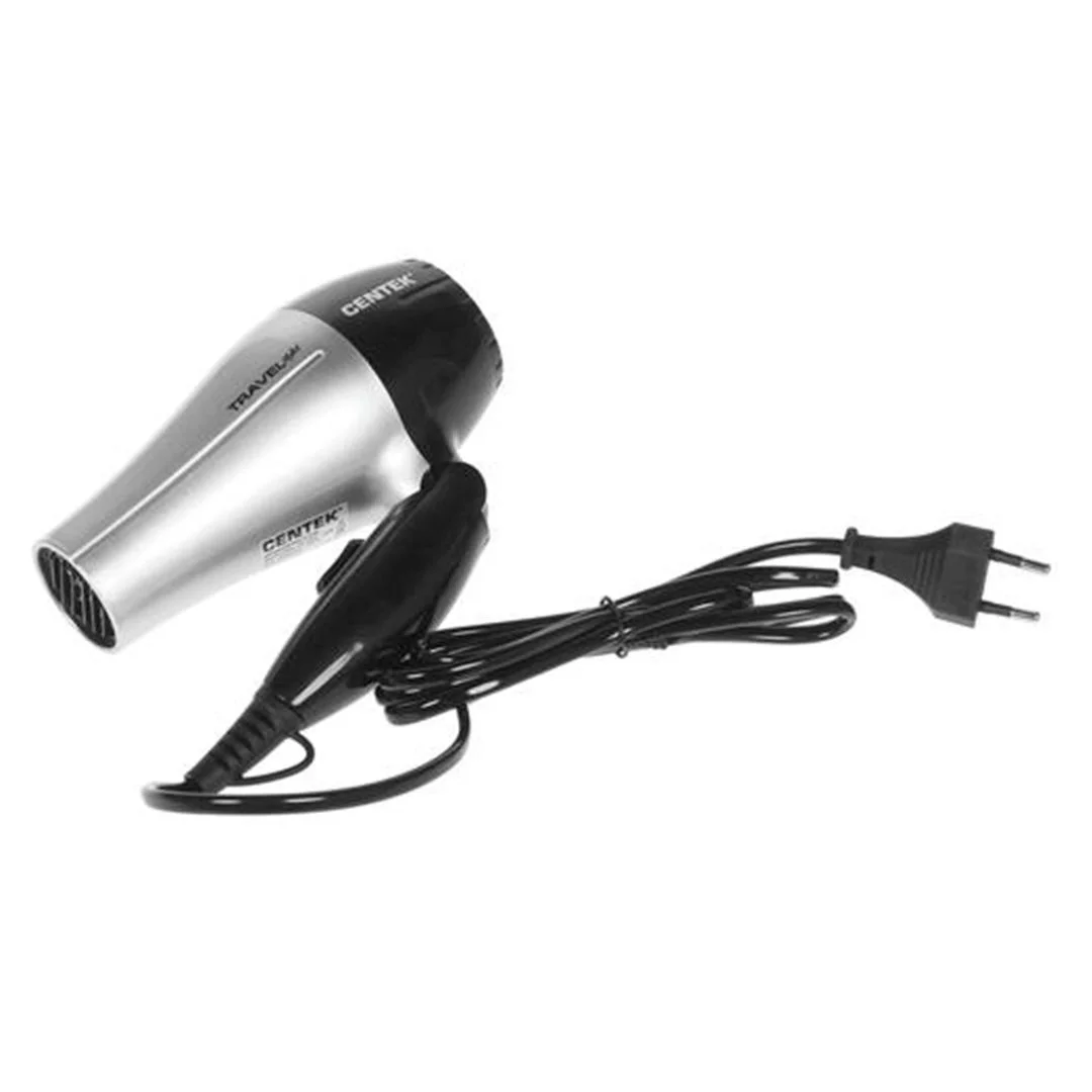 Фен Centek CT-2258 серебристый/черный, 850 Вт, компактный