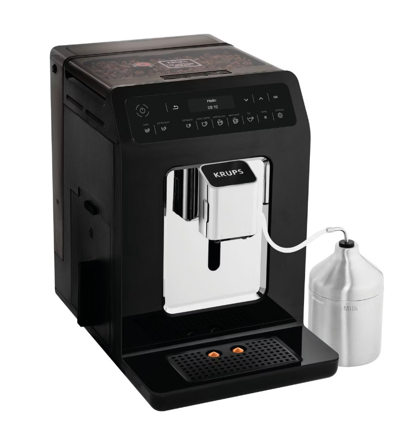Кофемашина Krups EA891810 Evidence Black, 1450 Вт, 600 мл, 15 Бар, зерн 260 г, сенсорный