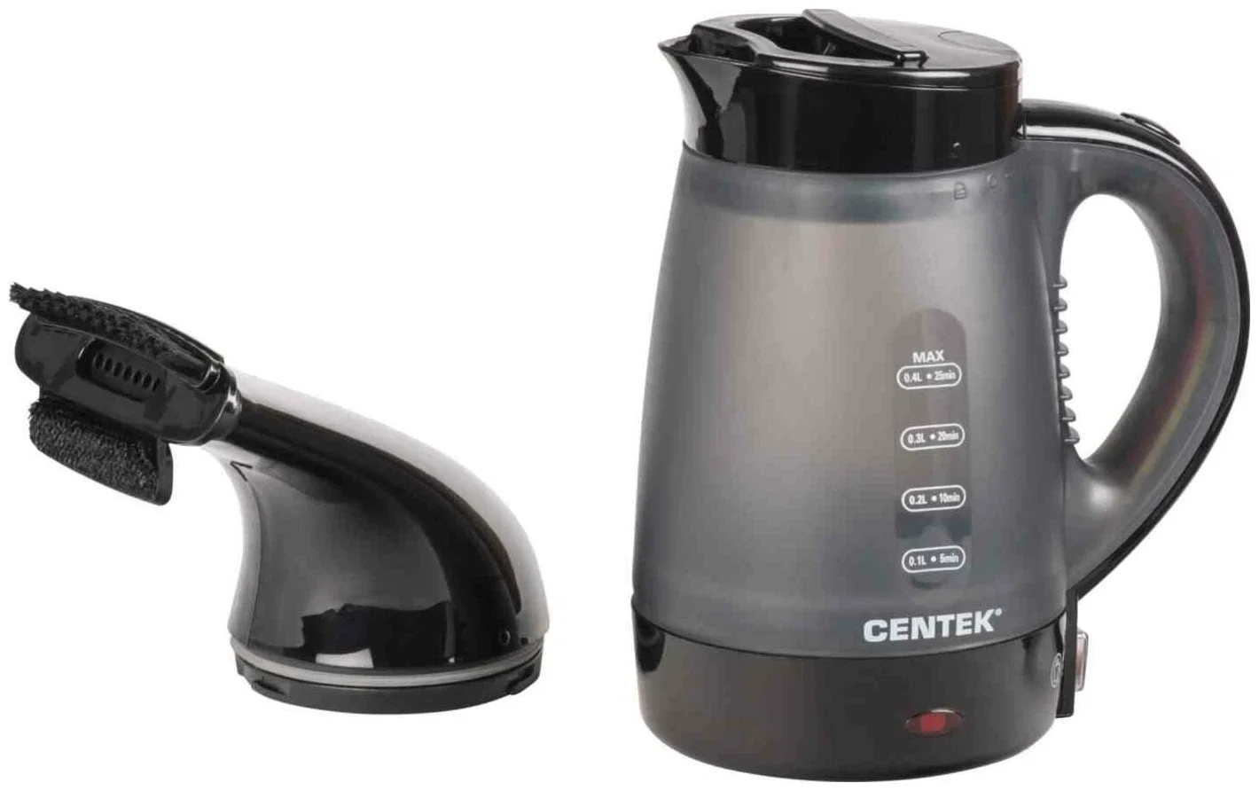 Отпариватель Centek CT-2381 серый/черный, 600 Вт, 15 г/мин, 400 мл