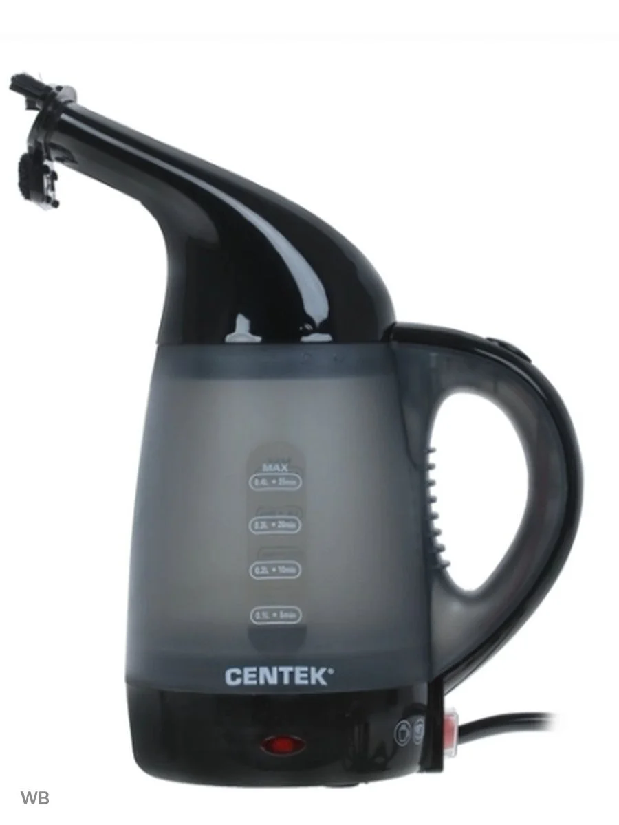 Отпариватель Centek CT-2381 серый/черный, 600 Вт, 15 г/мин, 400 мл