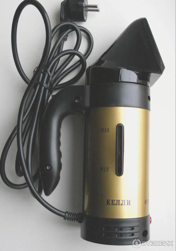 Отпариватель Kelli KL-306 черный, 2400 Вт, 25 гр/мин, 370 мл