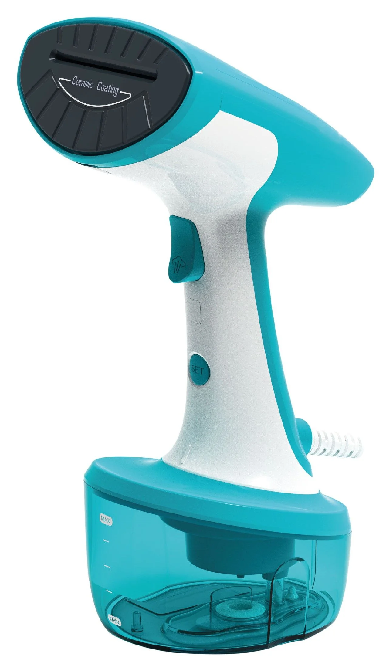 Отпариватель Kelli KL-308 бирюзовый, 2400 Вт, 25 г/мин, 350 мл