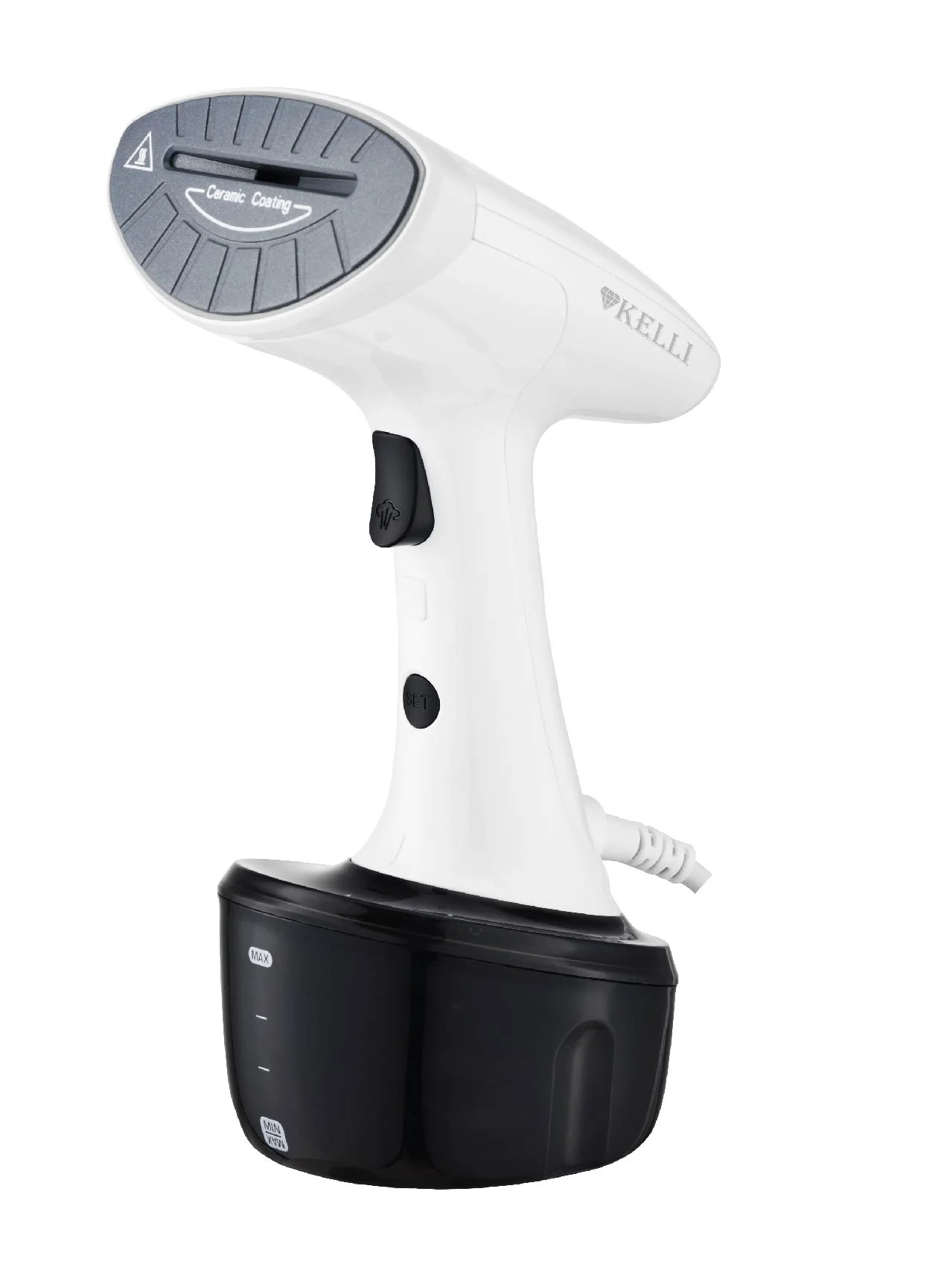 Отпариватель Kelli KL-308 бирюзовый, 2400 Вт, 25 г/мин, 350 мл