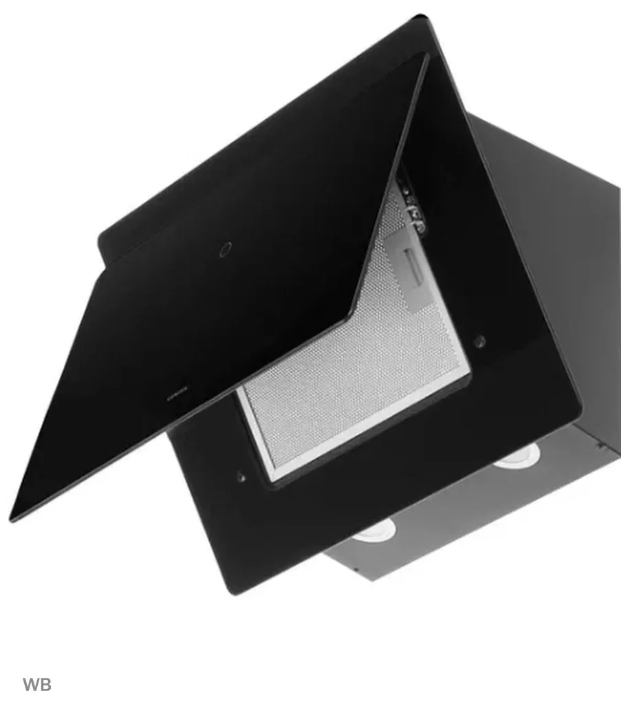 Вытяжка Centek CT-1830-60 Black <наклонная> ширина 60 см, 1000 м3/час (233 Вт), 3 скор, LED, сенсор