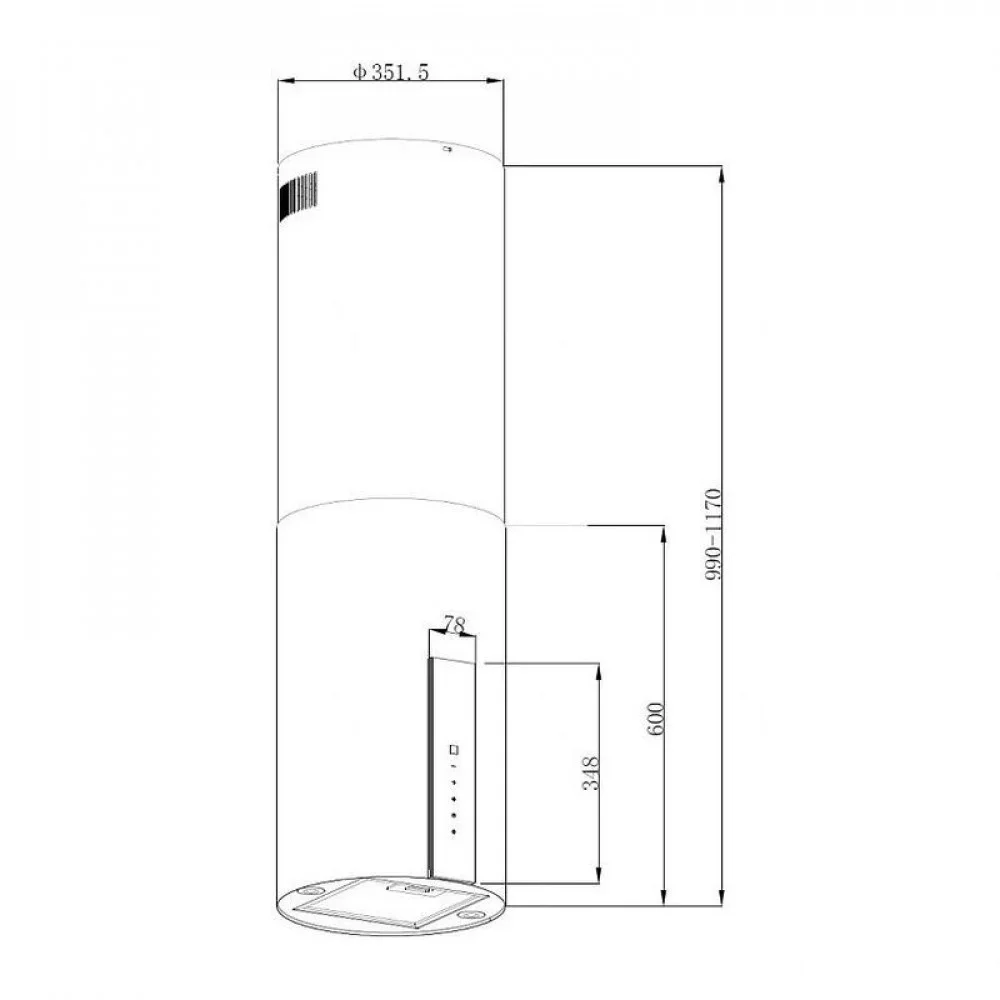 Вытяжка KORTING KHA 35808 DN Cylinder