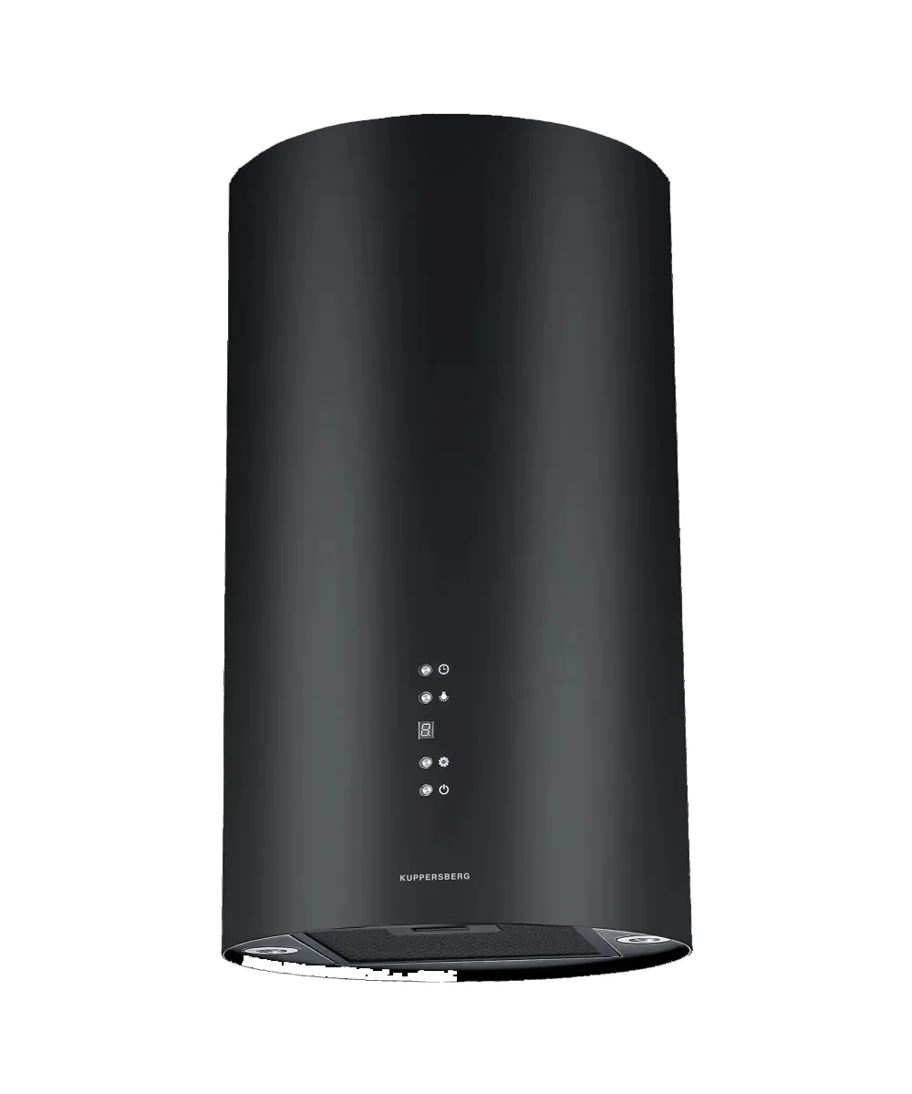 Вытяжка Kuppersberg TUBA 35 B, цилиндрическая, островная, 35 см, электронное кнопочное управление, таймер, отвод/рециркуляция, 3 скорости, производите