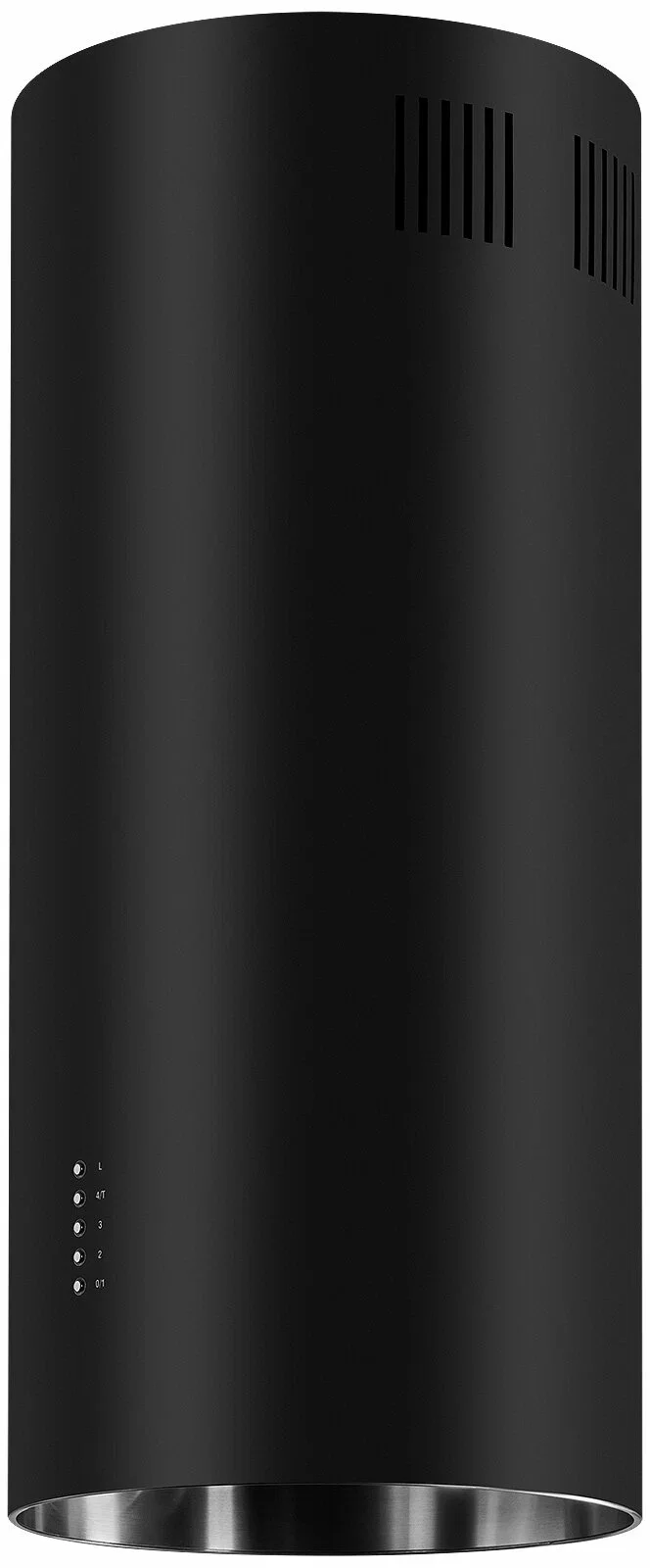 Вытяжка Kuppersberg TUBA 35 B, цилиндрическая, островная, 35 см, электронное кнопочное управление, таймер, отвод/рециркуляция, 3 скорости, производите