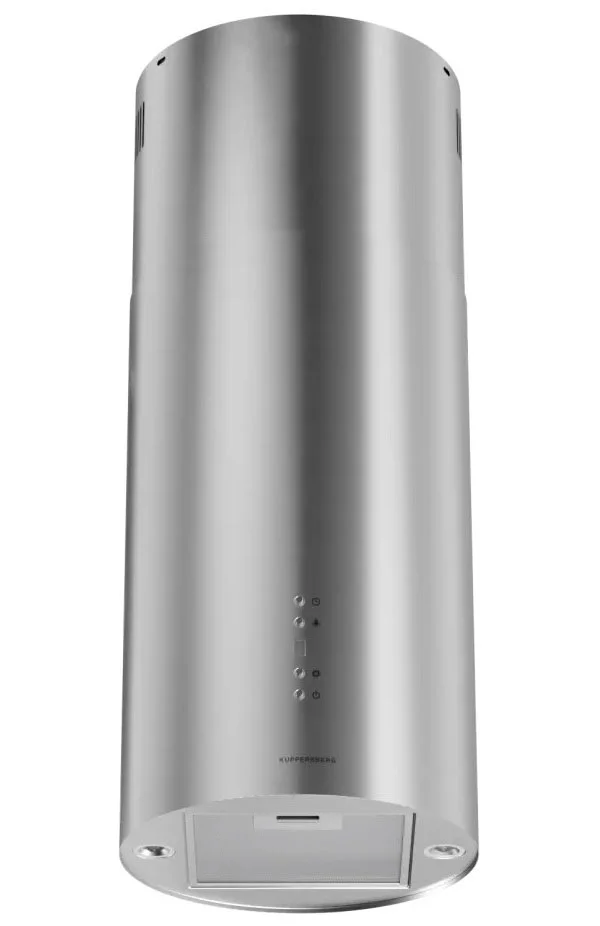 Вытяжка Kuppersberg TUBA 35 X, цилиндрическая, островная, 35 см, электронное кнопочное управление, таймер, отвод/рециркуляция, 3 скорости, производите