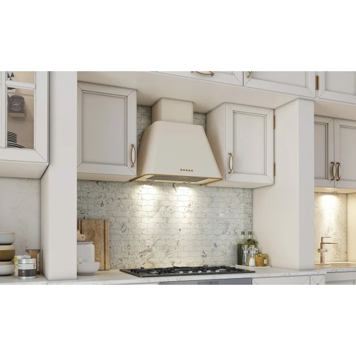 Вытяжка каминная Elikor Гамма 60П-650-Э3Д кремовый/бронза, 59.4 см, 650 куб. м/ч, 56 дБ