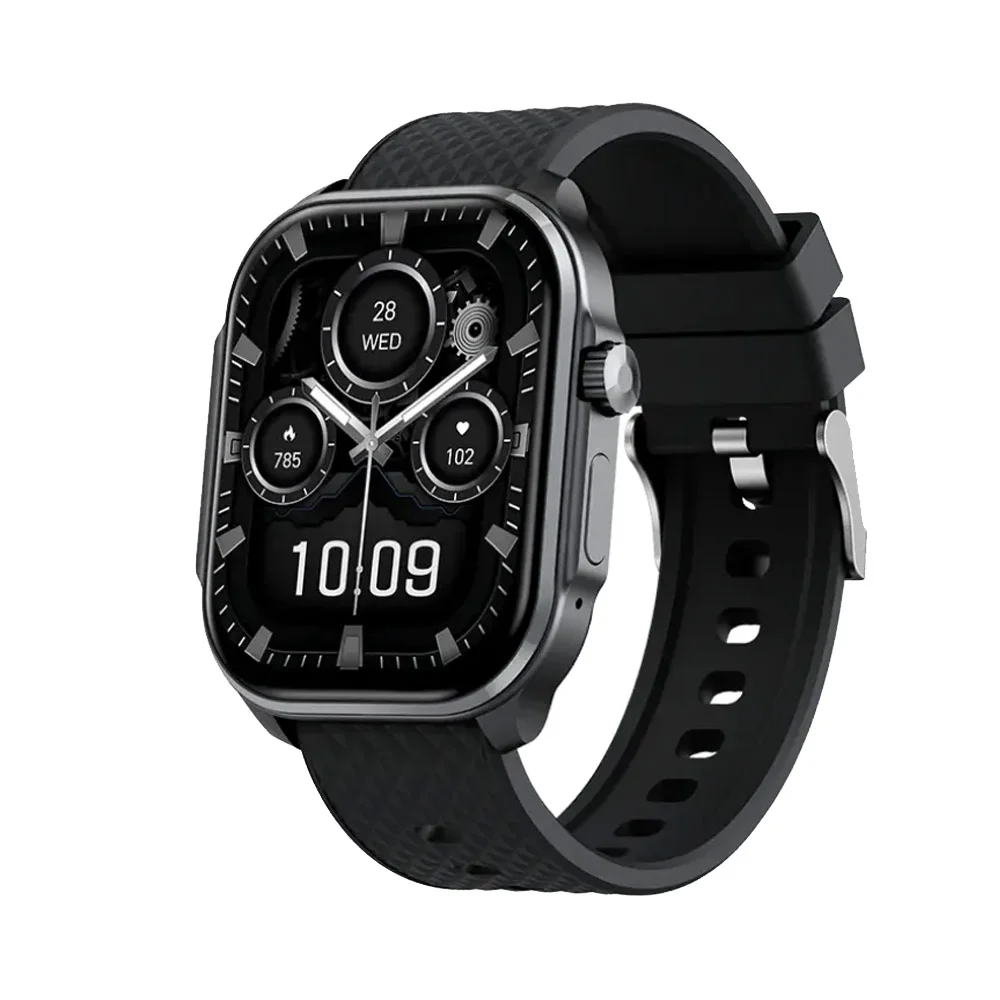 Умные часы Tecno Watch 3 Active 2.04" LCD корп.черный рем.черный (W03A)