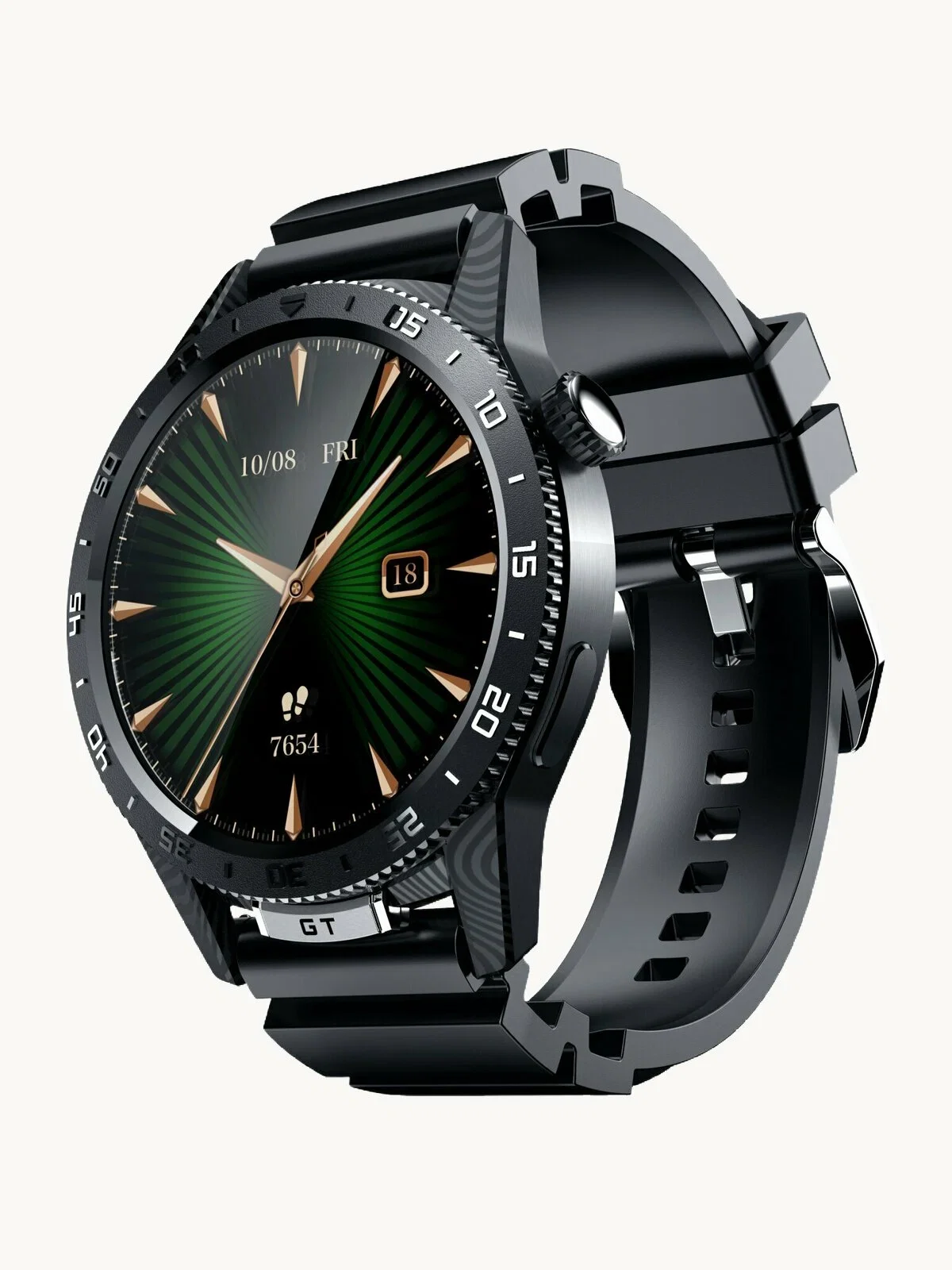 Умные часы Tecno Watch GT 1.504" AMOLED корп.черный рем.черный (WGT01)