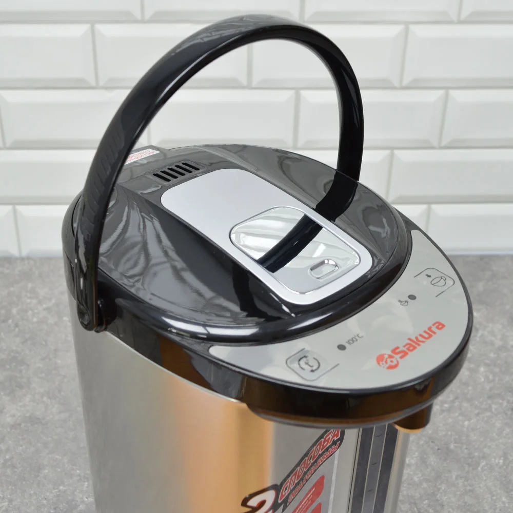 Термопот Sakura SA-314BS 4,5л черный/нерж
