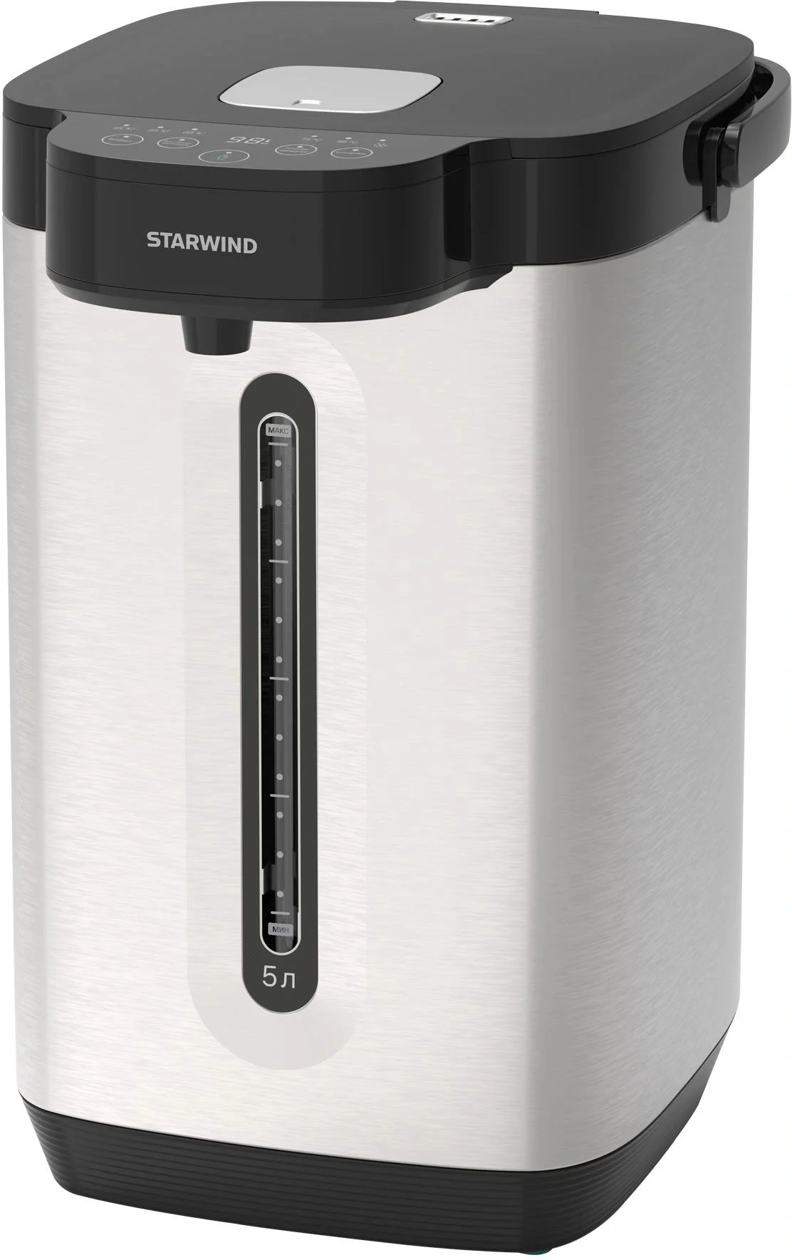 Термопот Starwind STP5751 5.2 л, 800 Вт, серебристый/черный