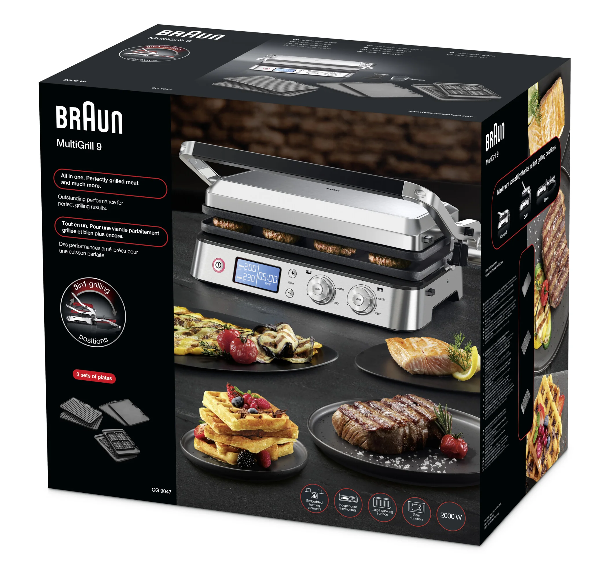 Гриль контактный электрический Braun CG9047