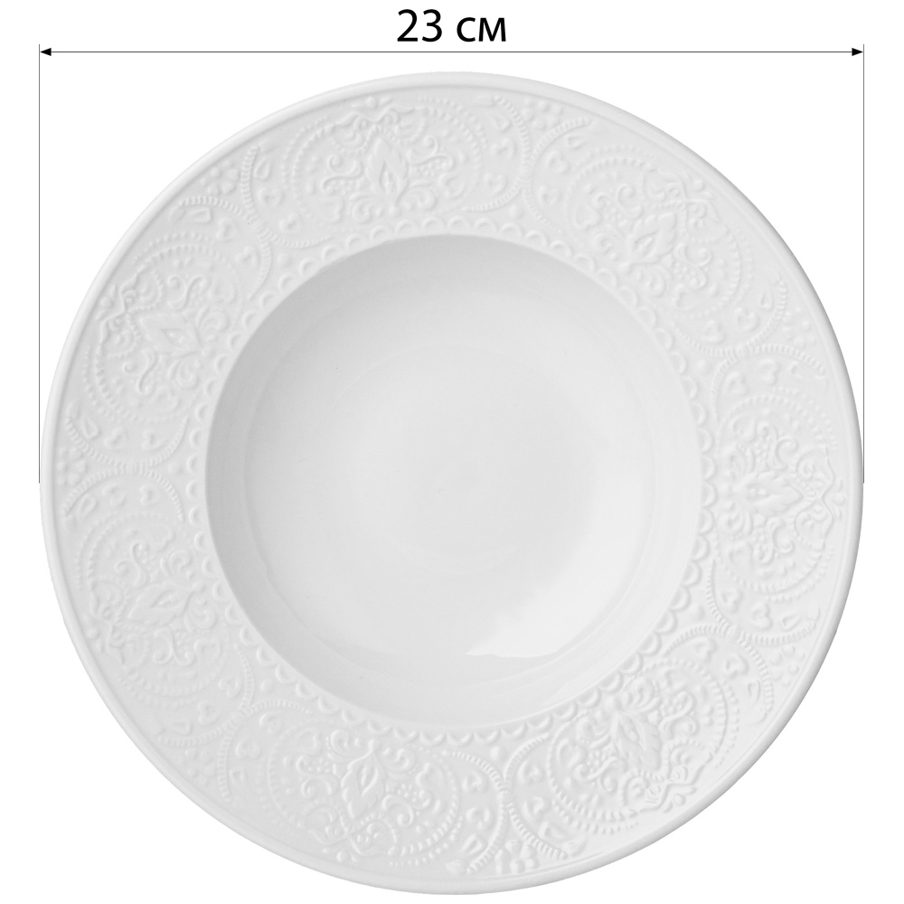 ТАРЕЛКА ОБЕДЕННАЯ LEFARD "SOPHISTICATION" 23 СМ (КОР=24ШТ./МАЛ.УП.=6ШТ.)