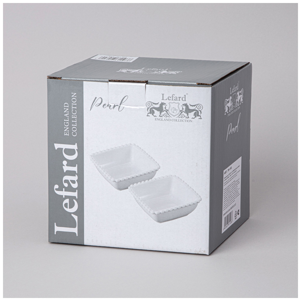 ARTI-M НАБОР САЛАТНИКОВ КВАДРАТНЫХ LEFARD "PEARL" 2 ШТ. 14*5,5 СМ 400 МЛ