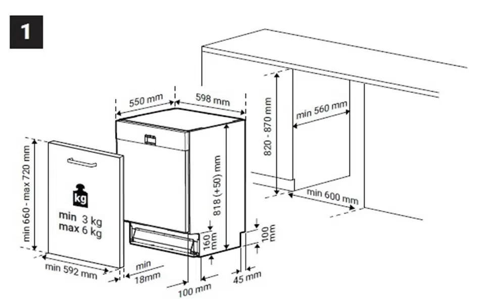 Встраиваемая посудомоечная машина Beko BDIN1S421