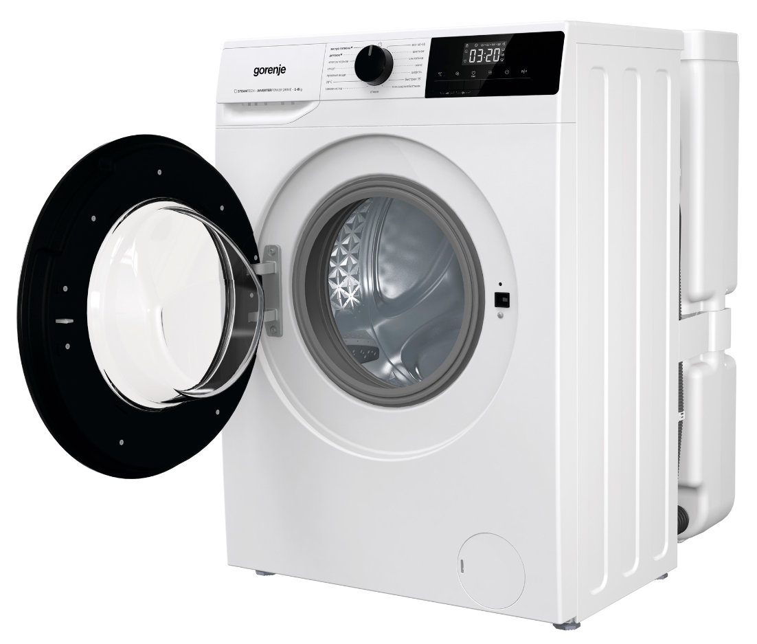 Стиральная машина GORENJE W1NHPI60SCSIRV 6 кг,1000 об/мин,59,5x73.5x85 см, БАК,ДИСПЛЕЙ,ПАР,ИНВЕРТОР