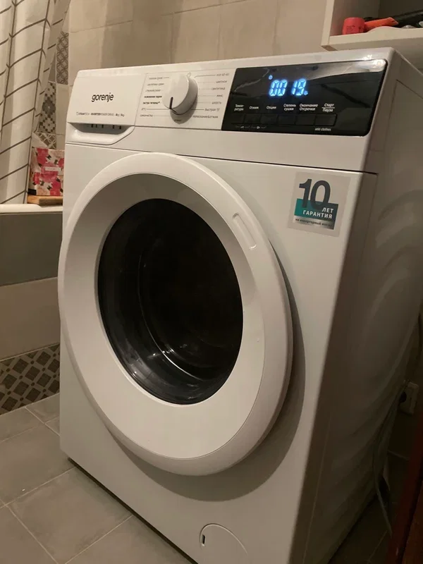 Стиральная машина Gorenje W3D2A854ADS/R 8кг (с сушкой) белый инвертер