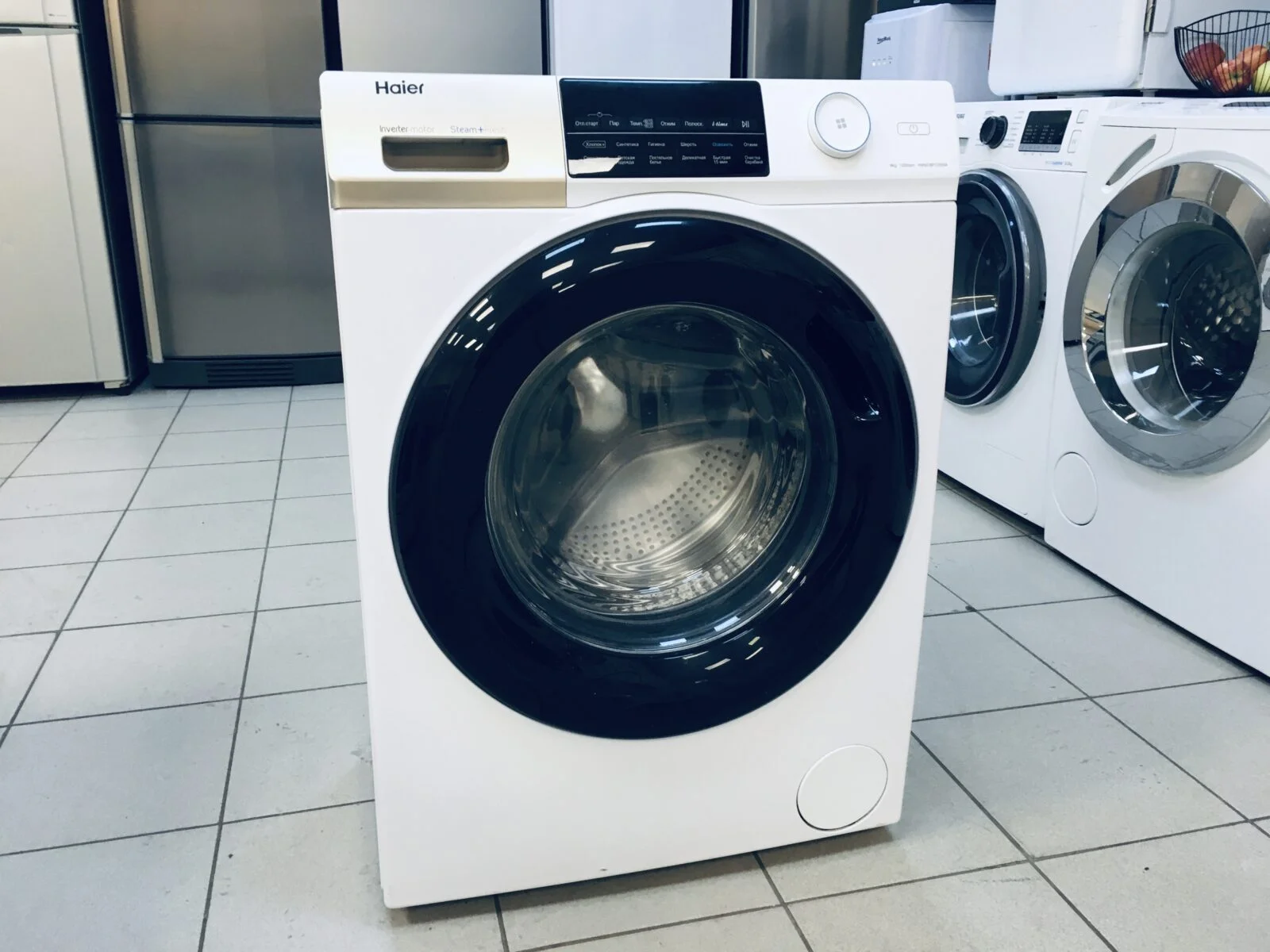 Стиральная машина Haier HW60-BP12959AE 6 кг, 1200 об/мин, белый, 59,5х85х39,4, дисплей, ИНВЕРТОР!