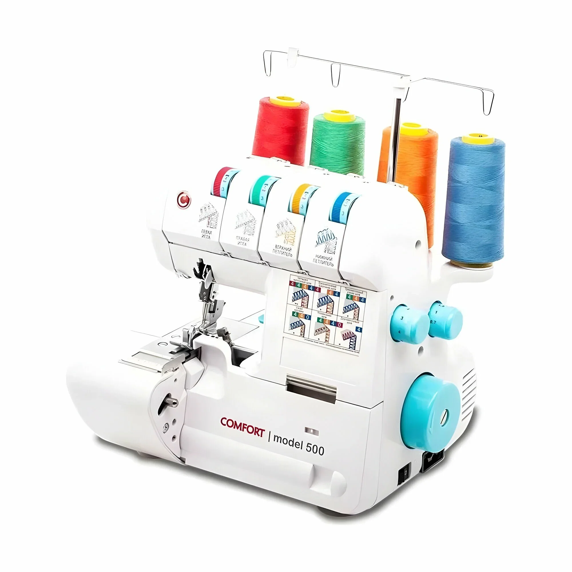 Оверлок Comfort 500. 4х ниточный. 7 операций