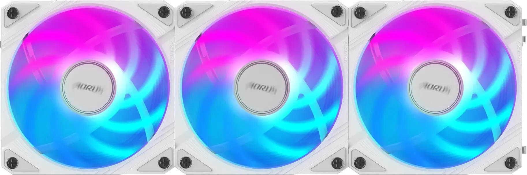 Вентилятор для корпуса Gigabyte AORUS EZ CHAIN FAN 120 ICE 3 шт. (GP-ECFAN1203 ICE)