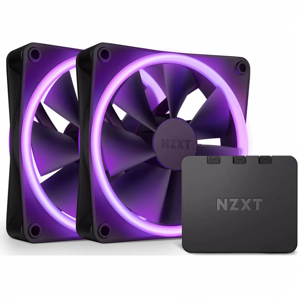 Вентилятор для корпуса NZXT F120 RGB DUO Triple Pack 3x120mm Black (RF-D12TF-B1)