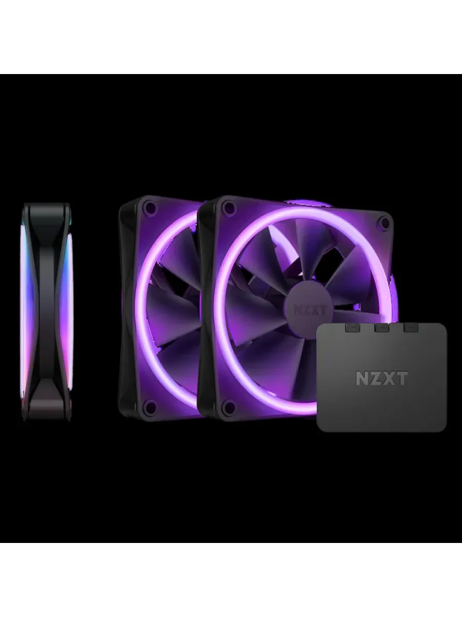 Вентилятор для корпуса NZXT F120 RGB DUO Triple Pack 3x120mm Black (RF-D12TF-B1)