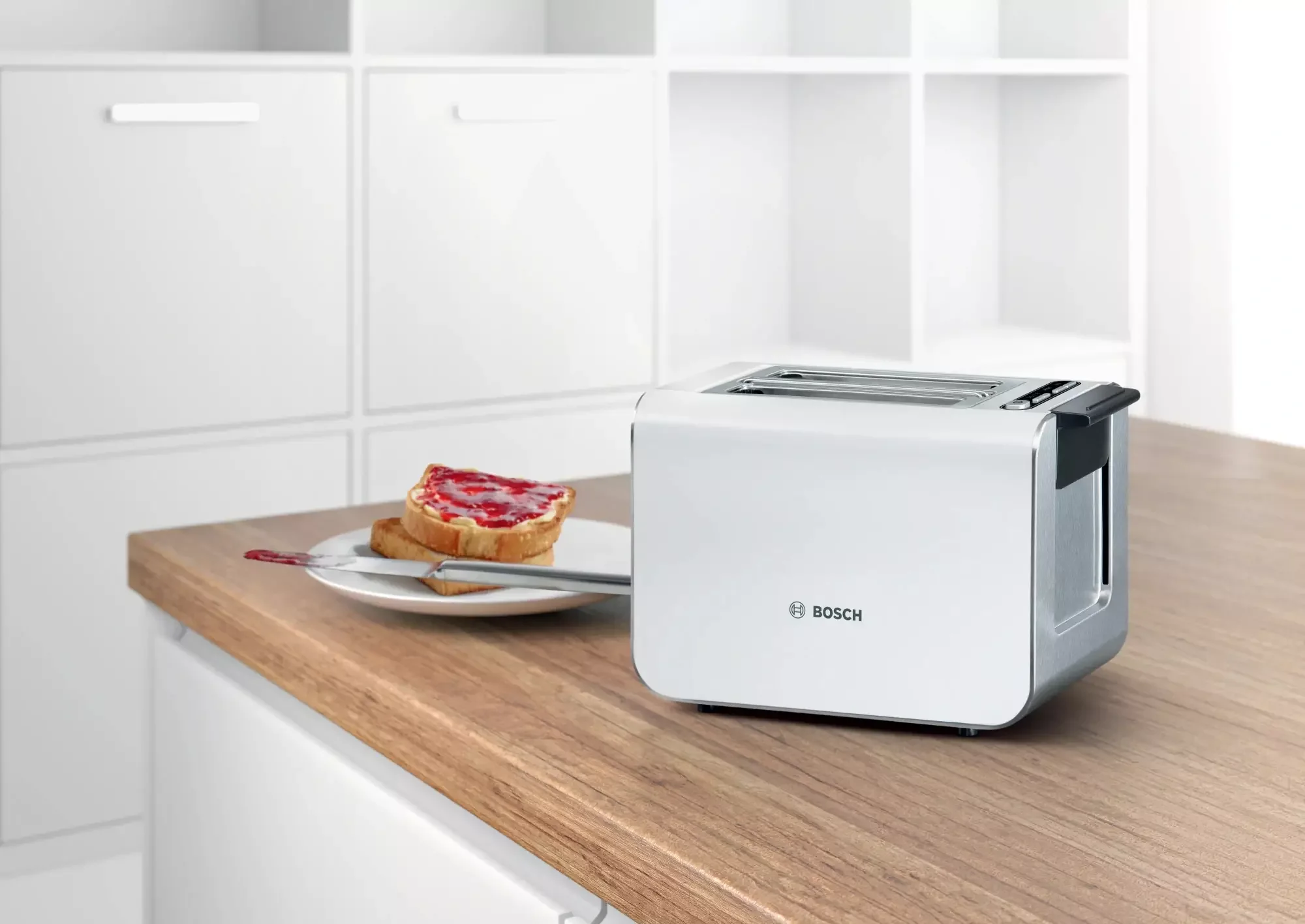 Тостер Bosch TAT8611N 860Вт белый