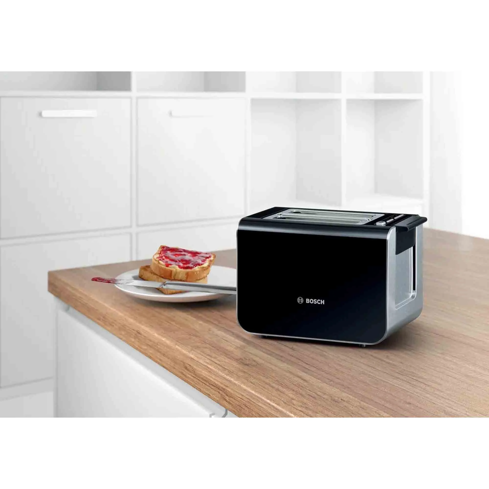 Тостер Bosch TAT8613N 860Вт черный