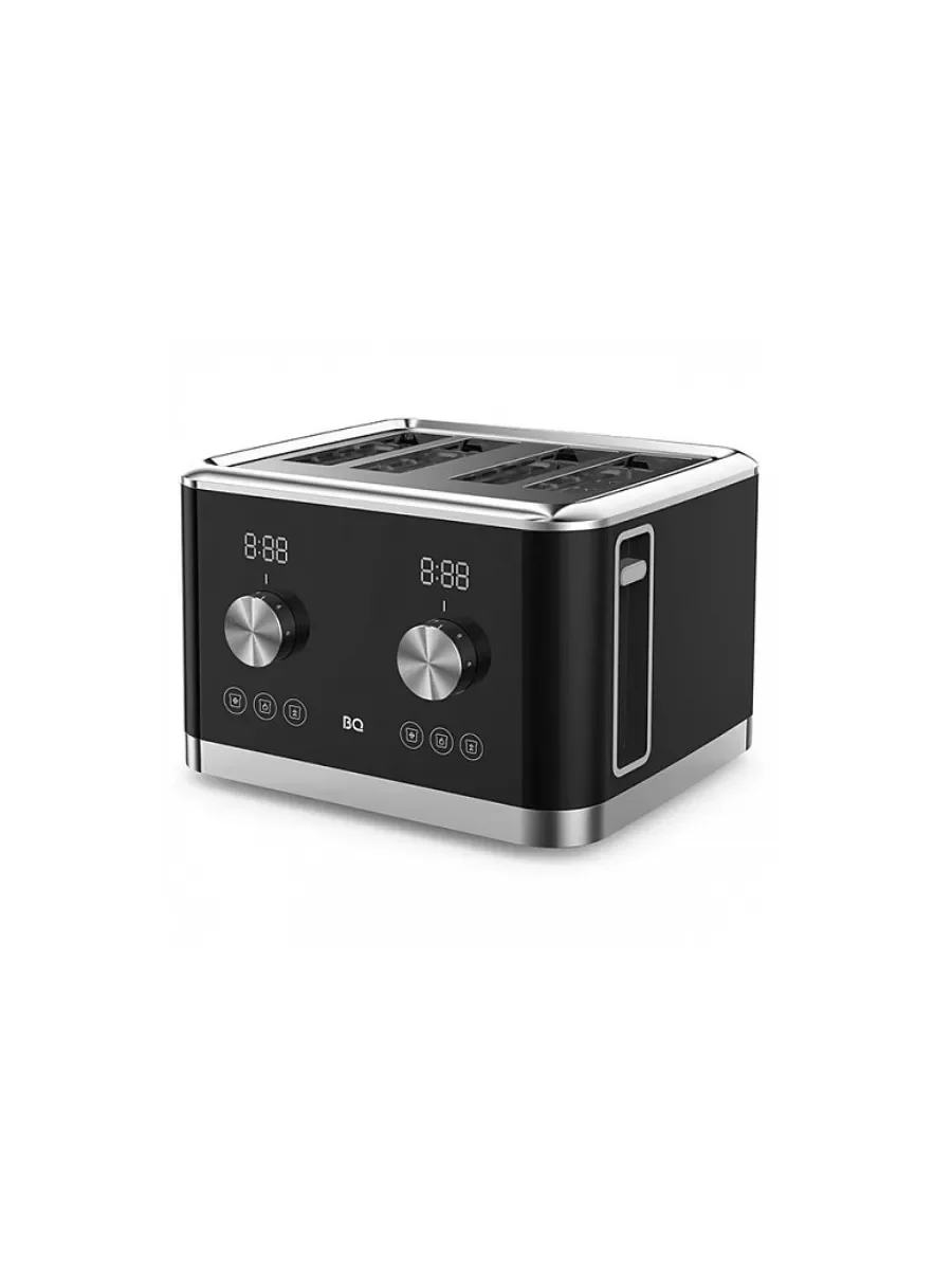 Тостер BQ T4000 Black-Steel, Мощность 1600 Вт, 7 степеней поджаривания