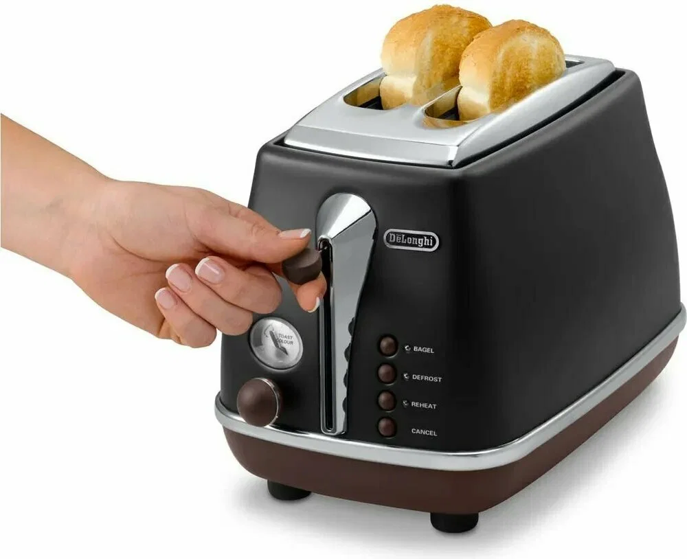 Тостер DeLonghi CTOV2103.BK 900Вт черный