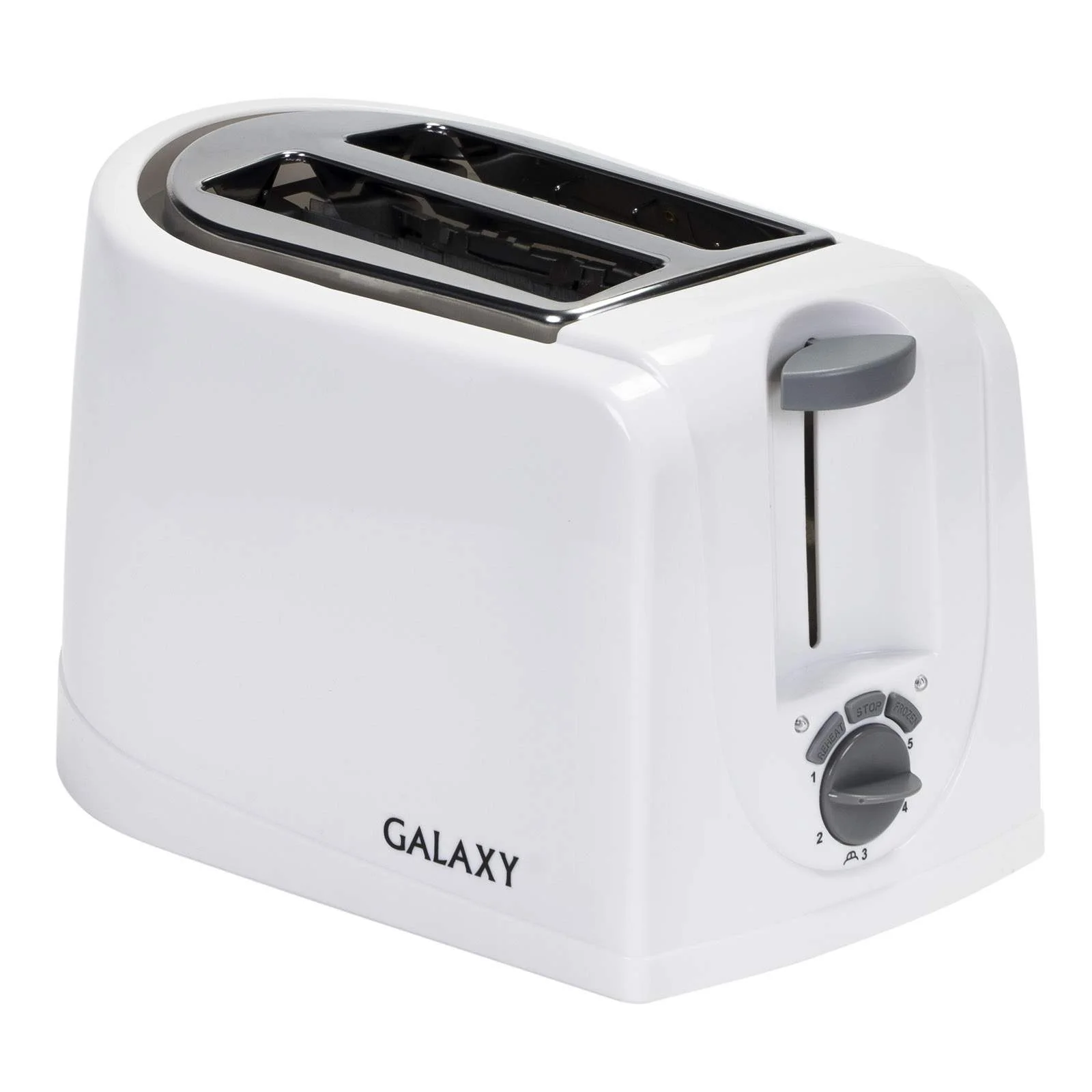 Тостер Galaxy GL 2906, белый, пластик, 850 Вт