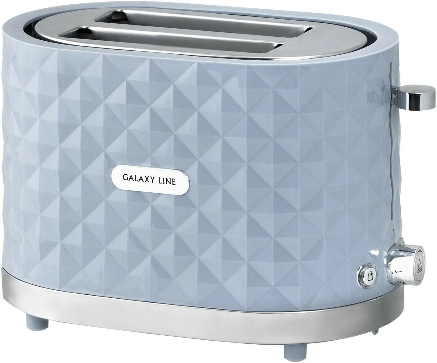 Тостер Galaxy Line GL 2912, серый, пластик, 1200 Вт